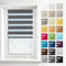 Estika Doppelrollo ohne Bohren, Schnelle 2 in 1 Montage - Klemmfix, Wand- oder Deckenmontage - Anthrazit - 75 x 150 cm - Rollos für Fenster ohne Bohren, Fenster rollos für innen