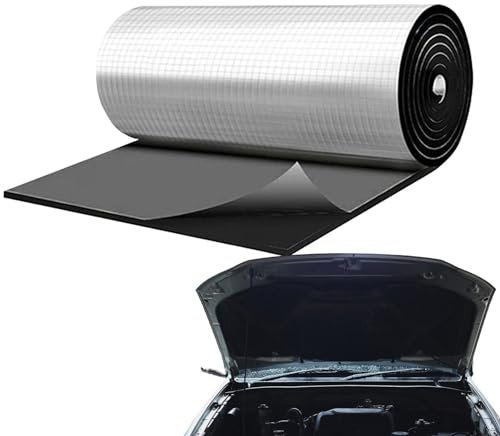 Tappetino isolante acustico per auto, autoadesivo per cofano, porta, tetto, firewall, insonorizzante e termico, isolamento termico