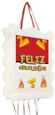 Piñata Pokemoon_Style 1 Cumpleaños Infantil – Varios Diseños para Niños y Niñas - 30x40cm
