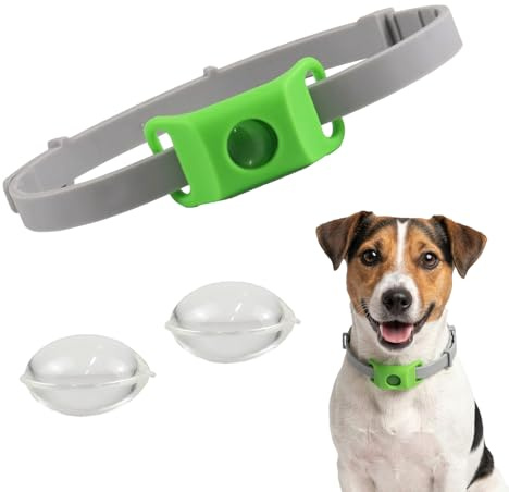 Collare Antipulci Cane,Collare Antipulci per Cani Impermeabile,Collare Antipulci e Zecche per Cani Naturale,Aquality Pets Collare Antiparassitario Natural, Ingredienti 100% Naturali