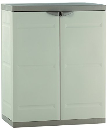 Plastiken M282968 - Medio Armario de Resina 2 Puertas plastek 88 x 70 x 44 cm