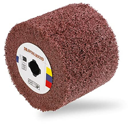 MSW Rouleau Abrasif MSW-GRIWHEEL-60 (100 x 120 mm, nylon, grain 60, mandrin de fixation M19, 1 pièce)