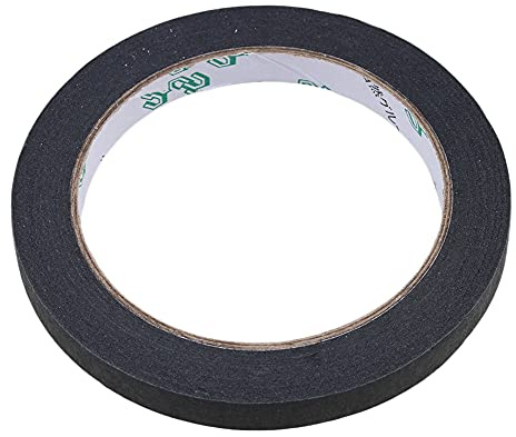 Svart 9,4 mm gitarr pickup spiraltejp elektrisk isolering självhäftande tejp