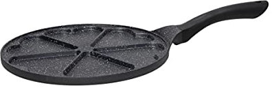 Tognana Premium Black Padella con cuori multifunzione antiaderente, 26 cm