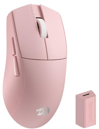 Redragon M916 PRO 3-Modus Wireless Gaming Maus, Hyperschnelle 4K Polling Rate, 49G Ultra-Leicht 26K DPI Maus mit Ergonomischem Natürlichem Griff, Neudefinierbare Makrotasten, Softwareunterstützt
