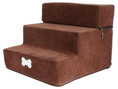 Escaliers pour Chiens,Échelle pour Animaux De Compagnie,Escalier d'escalade pour Chien À 3 Marches Amovibles Et Souples,Escalier pour Animaux De Compagnie, Échelle De Canapé-lit pour Chiens Et Chats