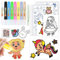 Nurila Window Color Set Kinder, Fensterfarben kinder, Window Color Zwei Arten von Leimmalerei und 8 Farben von Pinseln, Fenstermalfarben auf Wasserbasis Geeignet für Glas, Spiegel, Fliesen und Folie