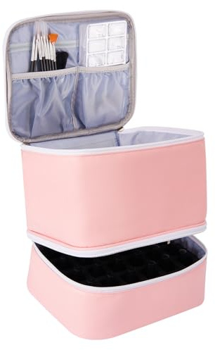 Organizzatore Per Smalto Per Unghie - Sacchetto Di Stoccaggio Per Smalto Per Unghie - Organizzatore Di Kit Per La Pittura Per Unghie | Sacchetto Di Immagazzinaggio Da Viaggio, Custodia Con Cerniera |