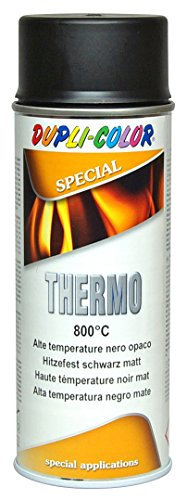 Dupli Color 401052 Thermo - Pintura spray, 800 °C, 400 ml, negro mate