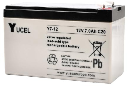 Clulite 12v 7amp/hr SLA Battery, Black