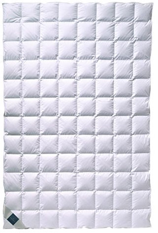 billerbeck Daunendecke | Nena | 200 x 200 cm | 100% Daunen | Optimale Wärme- und Feuchtigkeitsregulierung | Hausstauballergiker geeignet | Sommerleicht