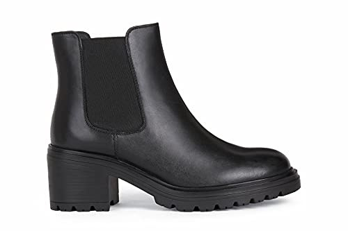 Geox D Damiana E, Stivaletti Donna, Nero, 36 EU