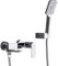 PHASAT Badewanne Armatur Wandmontage Wasserhahn für Badezimmer Bad mit 3 Modi Handbrause 90° Drehbaren Auslauf Messing BC03E