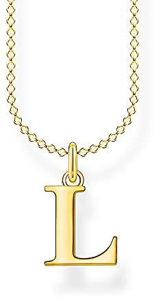 THOMAS SABO bokstav L guldpläterat silverhalsband KE2021-413-39