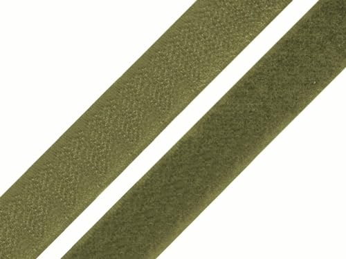 5 meter kardborrband för sömnad, kardborreband, band (mörk oliv, 20 mm bred – 5 meter)