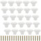 KEILEOHO Lot de 30 poignee de meuble en céramique, bouton de meuble, blanc, 32 mm, ronds, bouton de porte de placard, poignées de cuisine