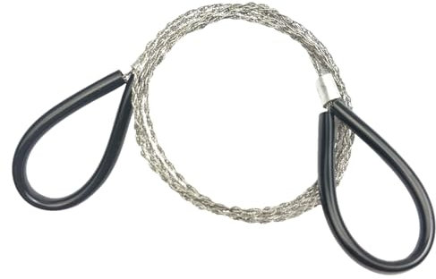 Survival Cutting Tools - Emergency Wire Saw, Portable Hand Saw | Outdoor Steel Saw, Stainless Steel Wire Saw, Leather Case, Pull Ring, May Rescue Saw