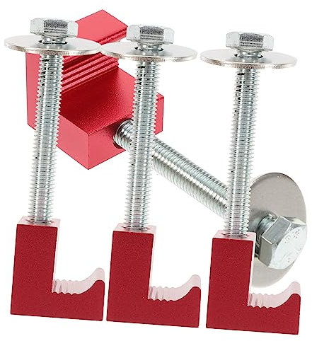 NUOBESTY 4pezzi Ganci j in Alluminio Morsetti Montaggio Per Cassette Degli Attrezzi Per Camion Kit Compatibile Cassoni Camion e Pick-up