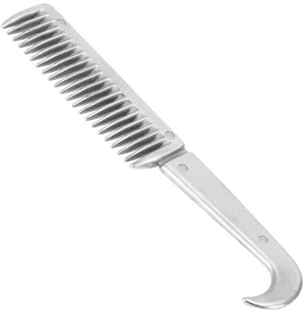 aqxreight Pettine per Cavallo in Lega di Alluminio Pettine per Coda per Criniera Strumento per Toelettatura per in Metallo 6.5IN / 3.9IN / 3.5IN / .2IN la Tua Scatola per la Toelettatura per (6,5
