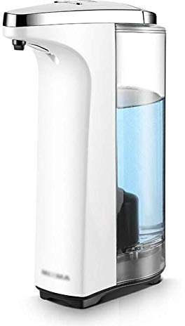 Dispenser di Sapone Automatico, Dispenser di Sapone per Bagno Smart Sensor, Disinfettante per Mani A Batteria Impermeabile Senza Contatto, 400 Ml