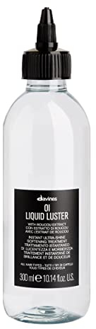 Davines OI Liquid Luster, Weightless Hair Treatment for Instant Glass-Like Shine - Softens, Detangles & Polishes Hair in Seconds with Roucou Oil - Rinse-Out Glossing Fluid, 10.14 Fl Oz