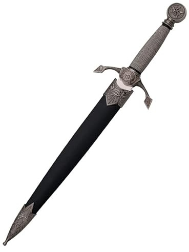 Daga Masónica 10755 | Cuchillo-puñal templario histórico de coleccionista con Vaina. Colección de artículos Antiguos…