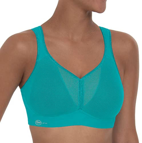 Anita – AIR Control DELTAPAD Sport BH Damen bügellos & starker Halt – Sports Bra luftdurchlässig & leicht - Büstenträger mit Schaumschale für den Sport Körbchengröße A-H 65-95 - Peacock