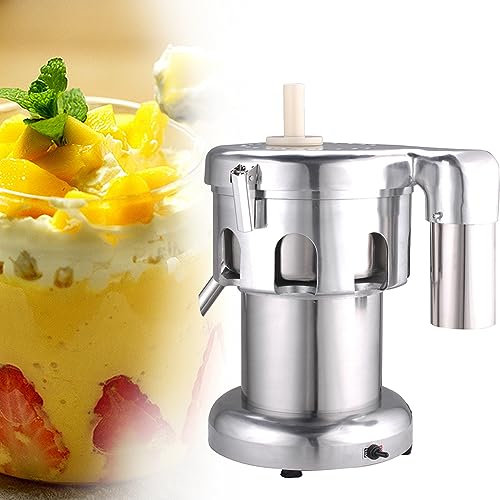 ALSUP Exprimidor de Frutas y Verduras 350W Extractor Eléctrico de Zumo de Frutas y Verduras, Aleación de Aluminio Máquina de Zumo de Naranja de Acero Inoxidable para Zumos, Restaurantes