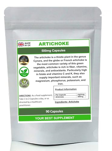 Artichoke Capsules Premium Quality,High Strength (Pure no additives) (90)