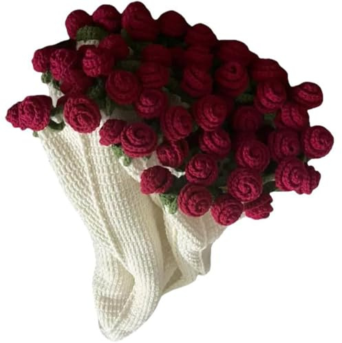 Songelt Juego de manta de flores de ganchillo con aguja de hilo de ganchillo, instrucciones paso a paso (idioma español no garantizado) y accesorios de tejer para principiantes