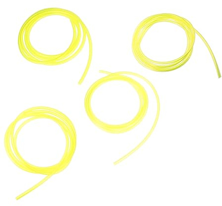 FONDOTIN 4pcs Petrol Hose Pipe for Small Chainsaw Durable Line Hose Tube Flexible Feed Pipe for String Trimmer Easy to Operate and Store High Strength Line Replacement