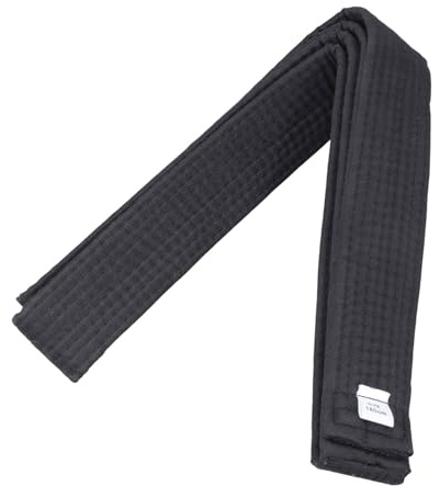 Greabuy 180 cm Judo och Taekwondo bälte karate vit kampsport lång mjuk svart för barn