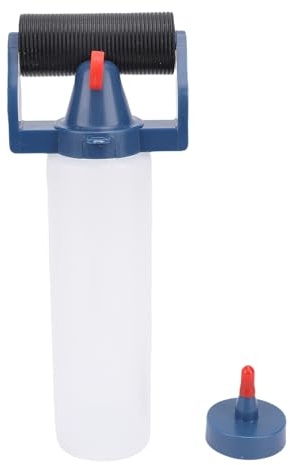 Grcfumo Botella aplicadora de rodillo de pegamento para madera, dispensador de pegamento para carpintería versátil de plástico con tapa para manualidades y reparaciones del hogar