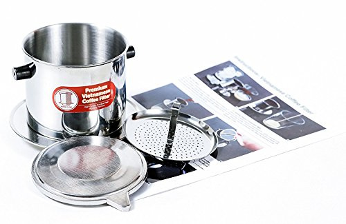 Thang Long Vietnamese Dripper Coffee Machine Filter. Suitable for Trung Nguyen Coffee- Gravity Insert, Extra large (15 oz)