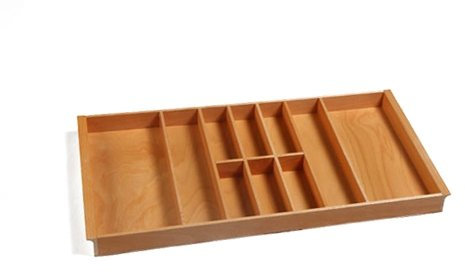 Besteckeinsatz BUCHE 90er Schubl. B 812 x T 472 mm passend für Blum Tandem 19 mm Schubladen