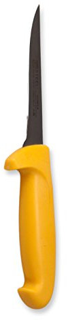 FranquiHOgar Cuchillo Deshuesador CRC Steel ßPro 13 cm Acero Inoxidable de Alto Rendimiento - Mango Ergonómico PP - Ideal para Carniceros y Chefs, Amarillo, Acero Inoxidable