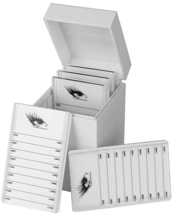 DEWIN Cil Conteneur, 5 Couches Cil Extension Boîte de Rangement Faux Cils Porte-Présentoir Organisateur de Maquillage