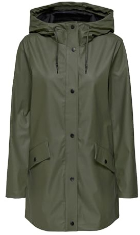 Only Onlelisa Raincoat Otw, Giacca impermeabile Donna, Kalamata, XS