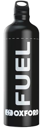 Oxford Fuel Flask, 1L. Portable Motorcycle Fuel Can., Black