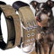 Hundehalsband für Große Hunde - 5 cm Breites Halsband mit Griff für Extragroße Hunderassen, Khaki, Weich Gepolstertes Neopren Nylon Hunde Halsband für Grosse Hunde Big Dog Collar 56-66cm