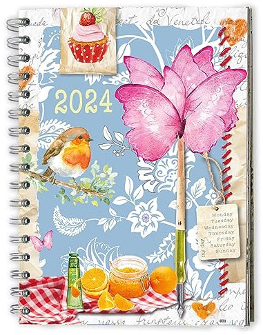 Daphne's Diary Agenda 2023 | Kreativer und interaktiver Terminkalender mit Stickern, Postkarten, To-Do-Listen und vielen Extras | Mit ausklappbaren Monatsübersichten und Platz für die Tagesplanung