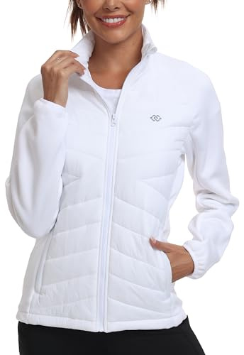 MoFiz Chaquetas para Mujer Chaqueta Softshell Forro Polar Ligera Abrigo Acolchado Mujer Plumon Otoño Invierno con Cremallera