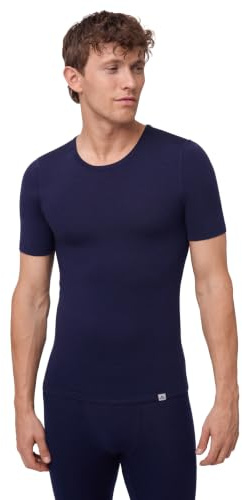 DANISH ENDURANCE Maglietta Termica Uomo Lana Merino, Manica Corta | Maglietta termica in lana merino, 180 g/m², regola la temperatura e riduce gli odori, per trekking, escursionismo e sci