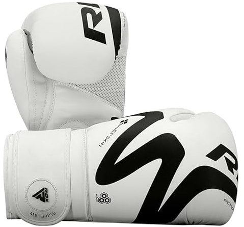 RDX Boxhandschuhe für Sparring Muay Thai Pro Training, Maya-Leder, Kickboxen, schwerer Boxsack, Fokushandschuhe, Pads, Doppelend-Ball-Workout, MMA-Fitness-Turnbeutel, belüftete Handfläche, Herren