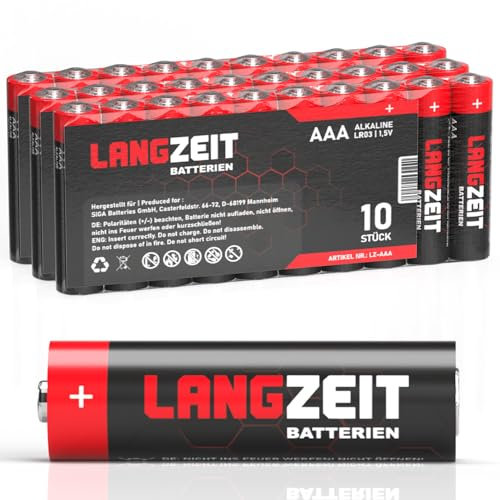 Langzeit Batterien AAA 30 Stück Premium Micro LR03 Alkaline Batterie 1,5V