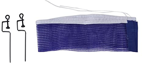 Bordtennisnät för Barn Vuxen 180 Cm Längd 15 Cm Höjd Blått Pingisnät med 2 Fästen för Kontorsbord