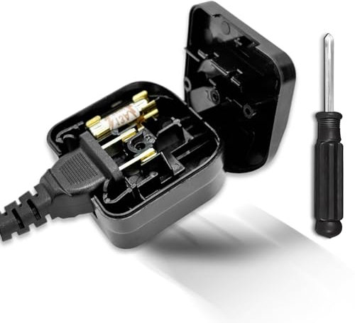 USA To UK Plug Adapter, American To UK Plug Adapter, Chinese To UK Plugs Adapter, Comes with fuse and screwdriver