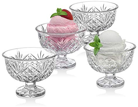 CRYSTAL GIFTWARE S/4 ALL PURPOSE BOWLS-DUBLIN