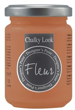 FLEUR DESIGNER'S PAINT | Pittura ad Acqua, Effetto Gesso Naturale, Extra Opaca, Fleur Chalky F32, Colore Grand Canyon, Made in Italy, Formato da 130 ml