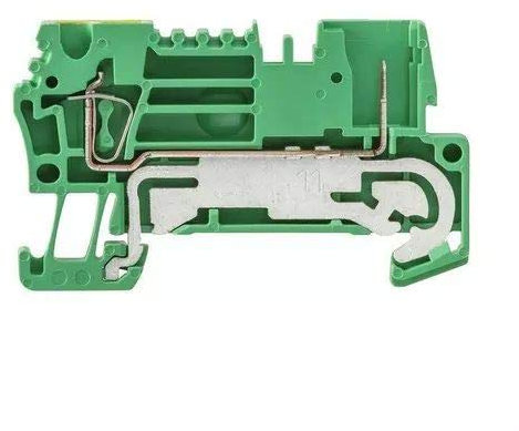 Weidmüller 1815080000 ZTPE 2.5/2AN/1 morsetto di terra, connessione diretta, verde/giallo, sezione nominale 2,5 mm², scatola da 50